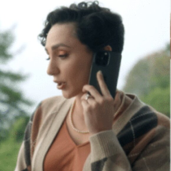 Nili Lotan Sweater Wool Cardigan Sofhie Argyle Large Brown Neutral - Picture 4 of 12